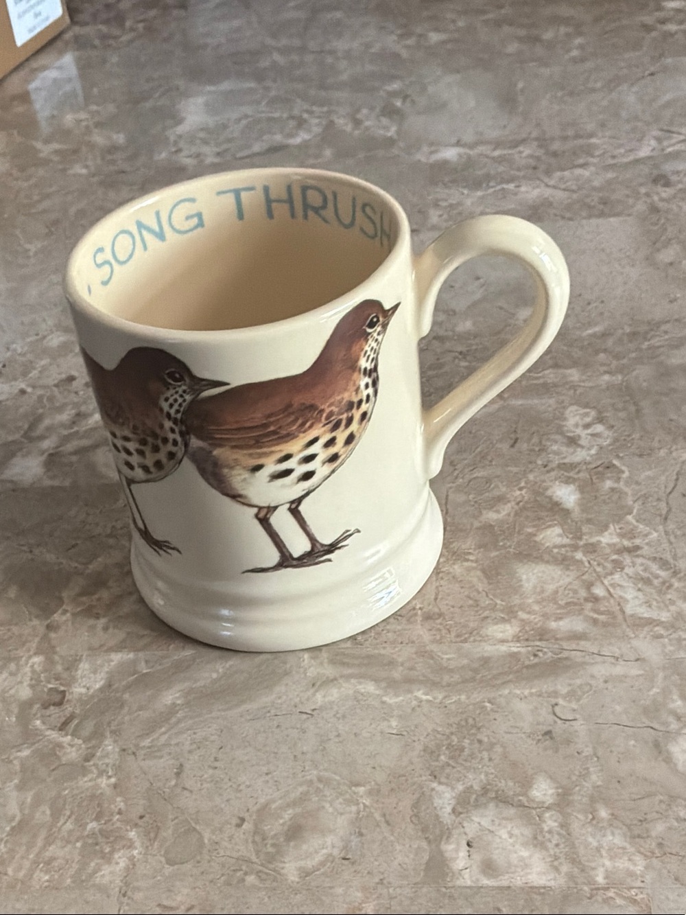 EMMA BRIDGEWATER Song Thrush Ceramic Mug - Rare